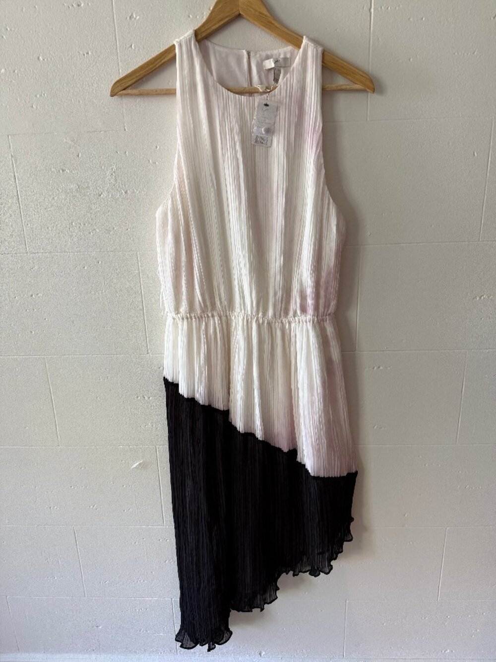 Joie | NWT Accordian Pleat Sleeveless Asymmetrical Formal Summer Dress | Medium